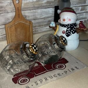 Decorate glass jar container knobs are McKenzie child each sold separately